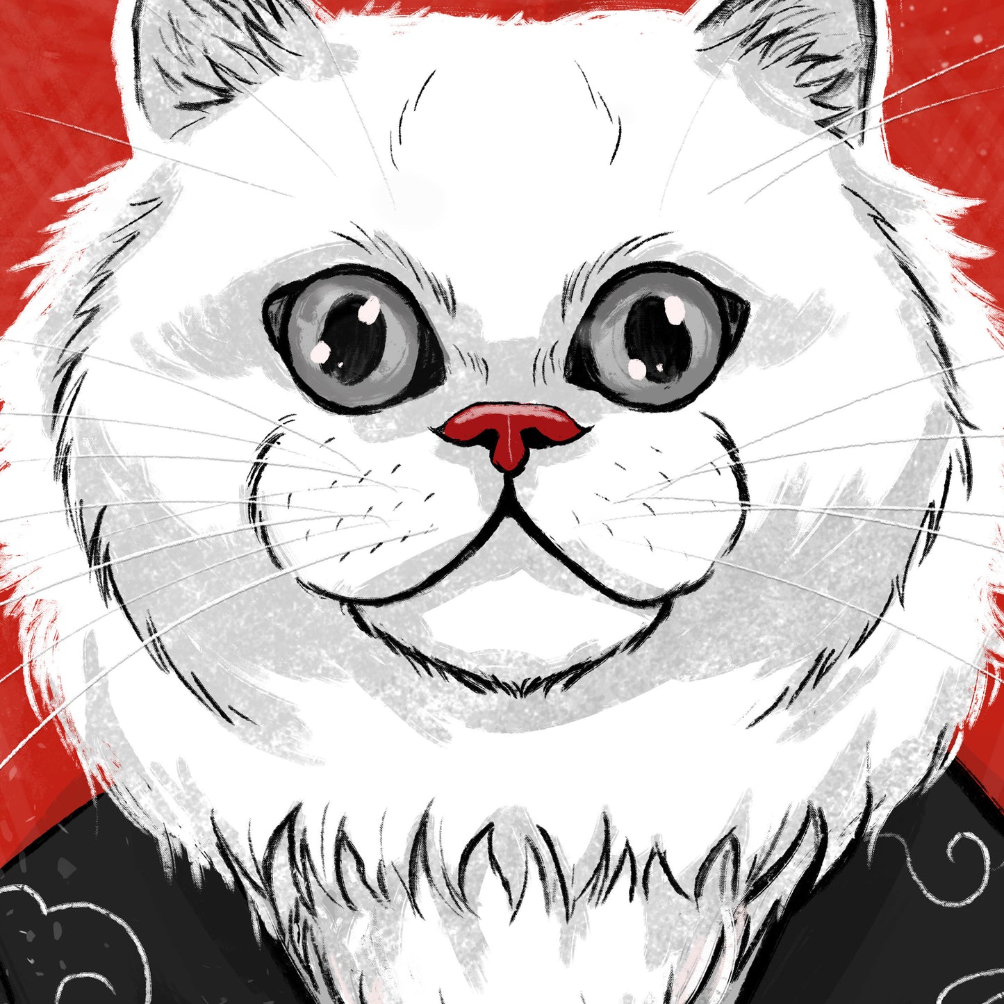 Neko no Yakiniku - Japanese Fine Art Print