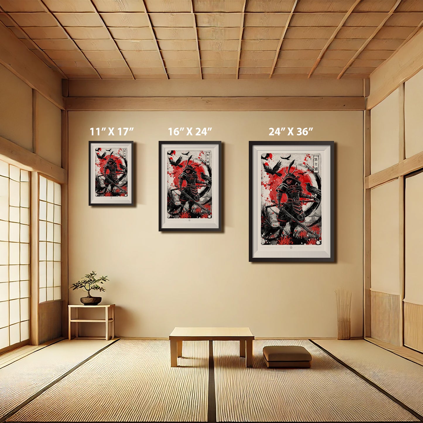 Bushido's Shadow - Watercolor Print