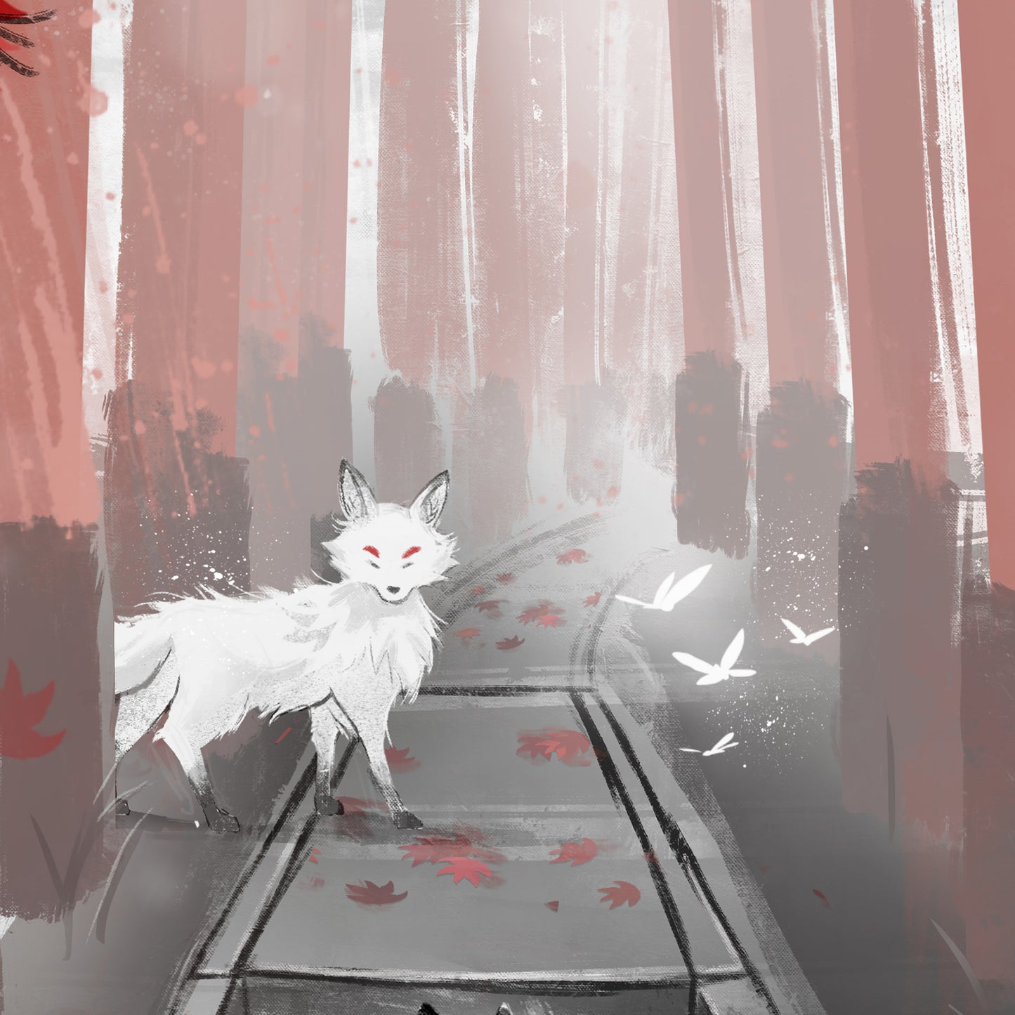 Whispers of the Inari Fox - Japanese Fine Art Print