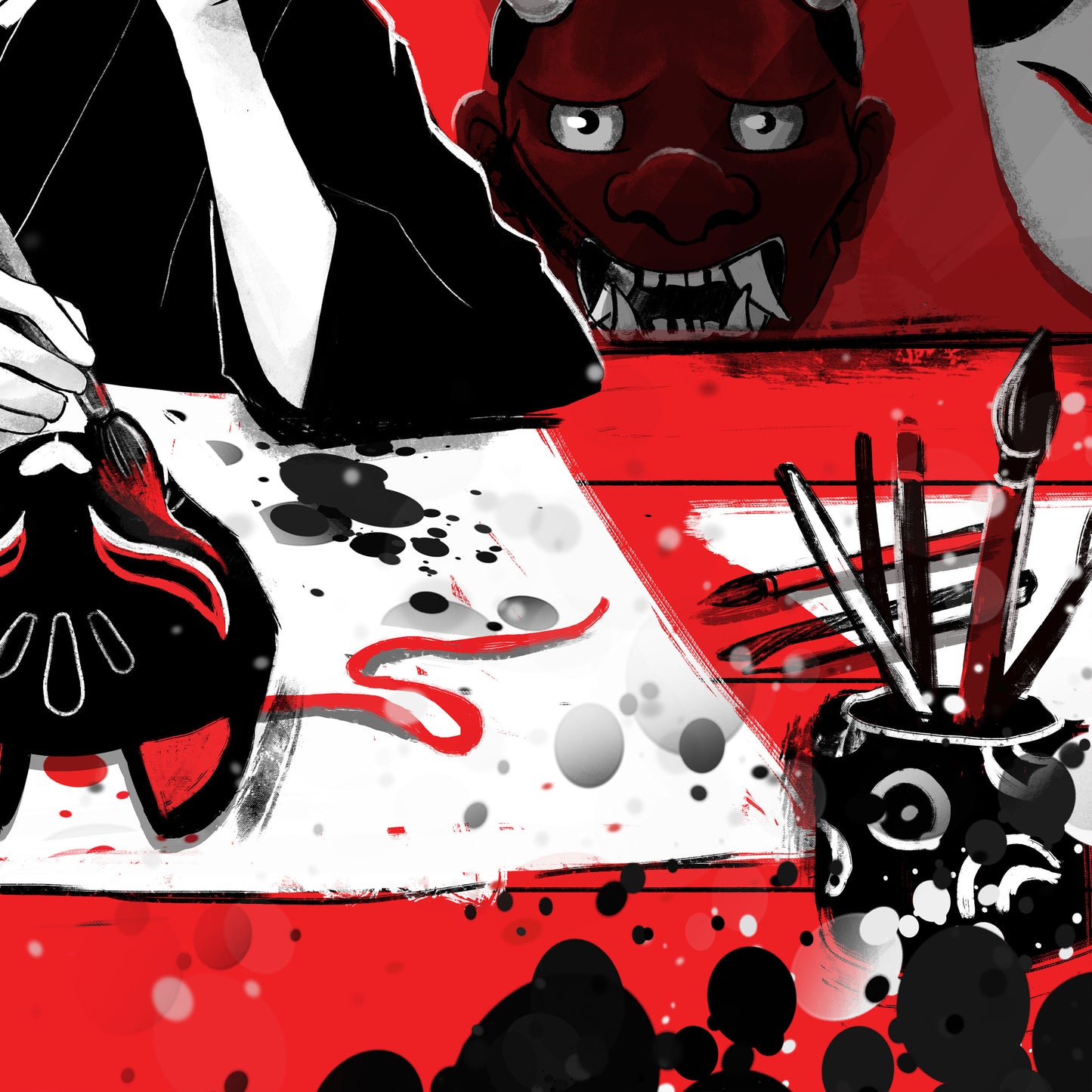 Mask Artisan - Matte Canvas, Stretched, 0.75"