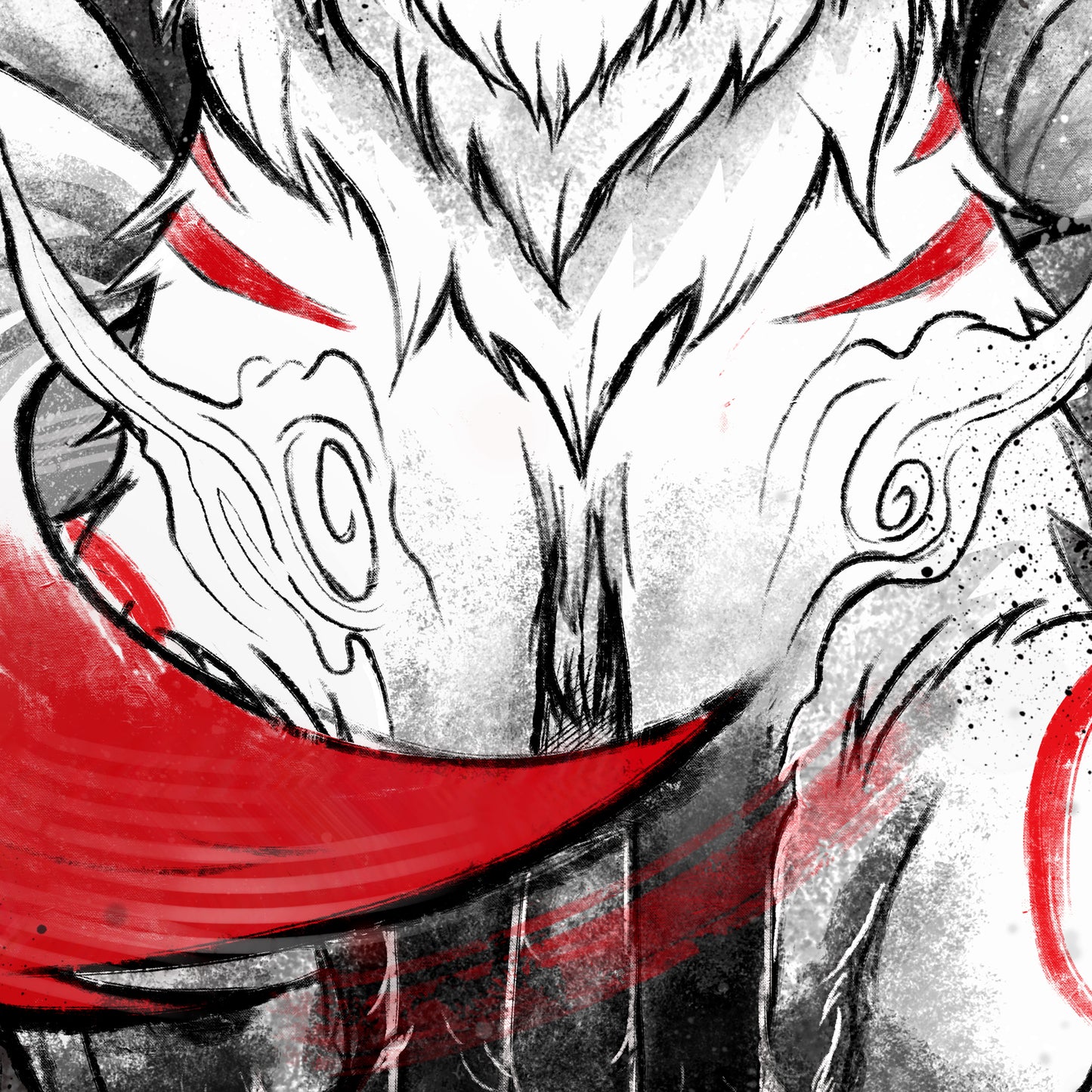 Spirit of the Nine Tails - Matte Canvas, Stretched, 0.75"