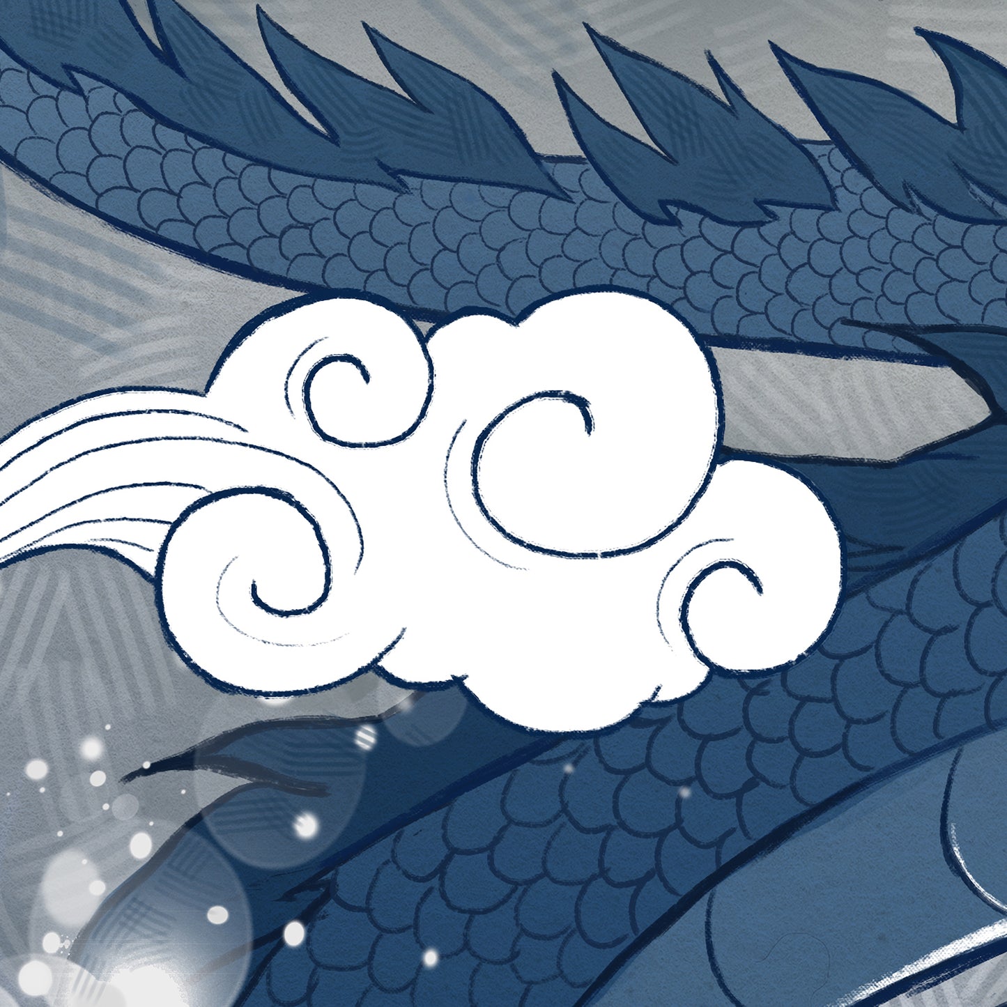 Waterfall’s Celestial Guardian - Japanese Fine Art Print