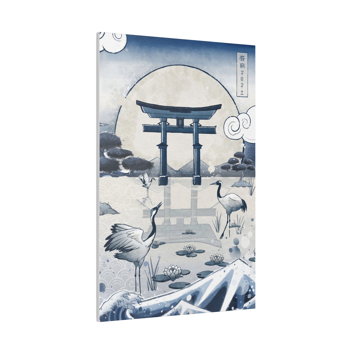 Dawn Chorus at the Torii - Matte Canvas, Stretched, 0.75"