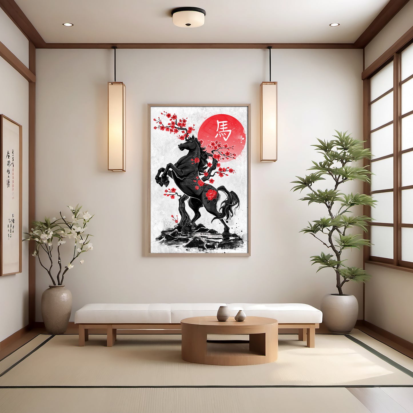 Fire Horse - Japanese Fine Art Print