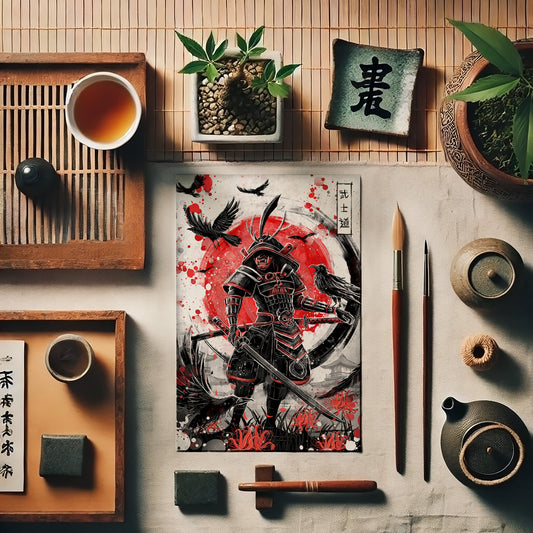 Bushido's Shadow - Japanese Fine Art Print