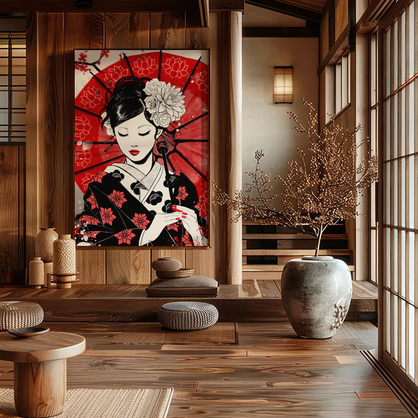 Blossoms of Silence - Japanese Fine Art Print