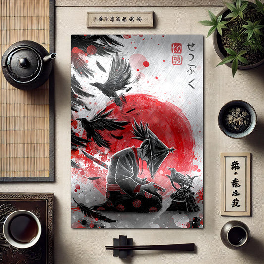 Wings of Bushido’s End - Brushed Aluminum Print