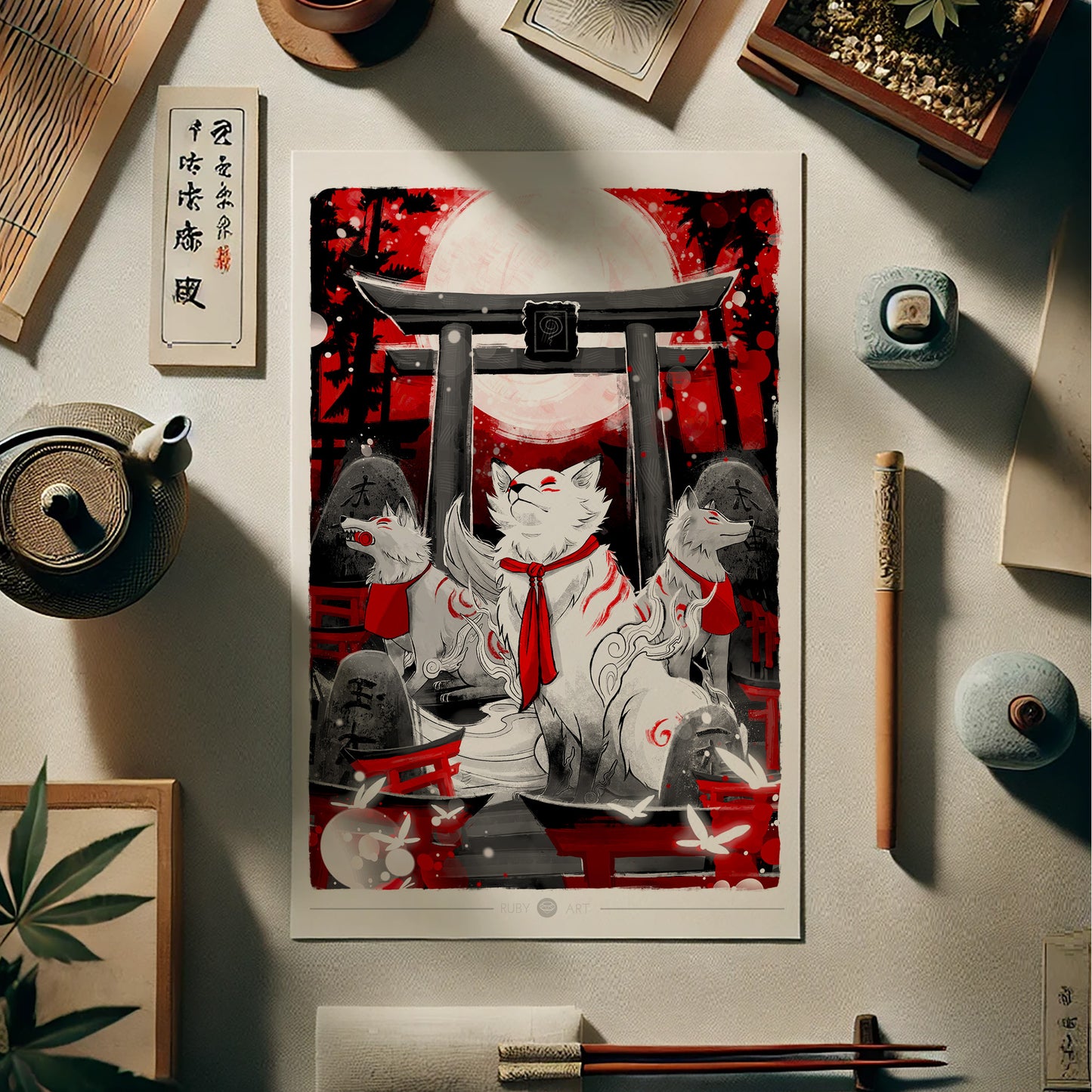 Otsuka Inari - Watercolor Print