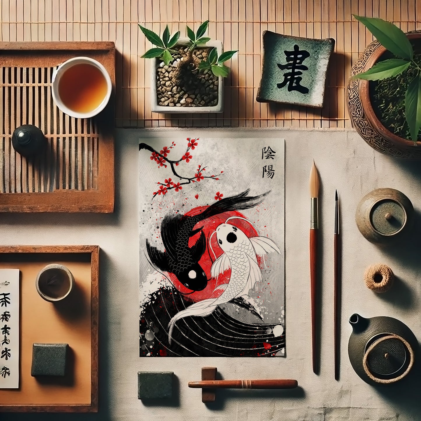 Duality of the Rising Sun - Japanese Fine Art Print