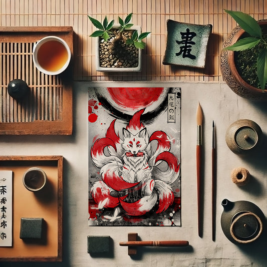 Spirit of the Nine Tails - Japanese Fine Art Print