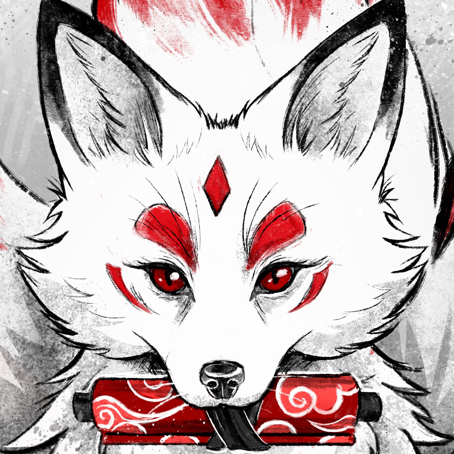 Spirit of the Nine Tails - Matte Canvas, Stretched, 0.75"