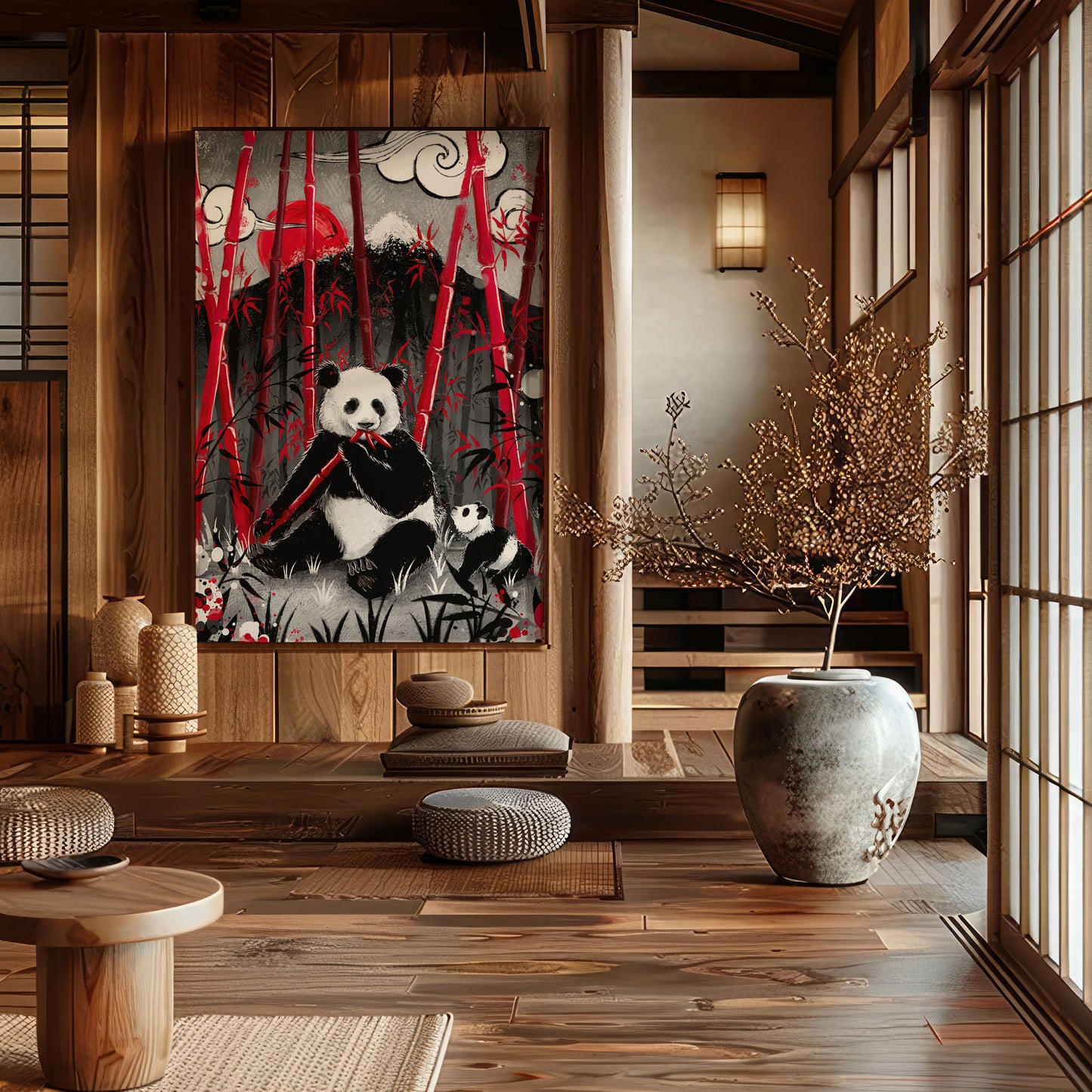 Dawn of the Bamboo Guardians - Japanese Fine Art Print