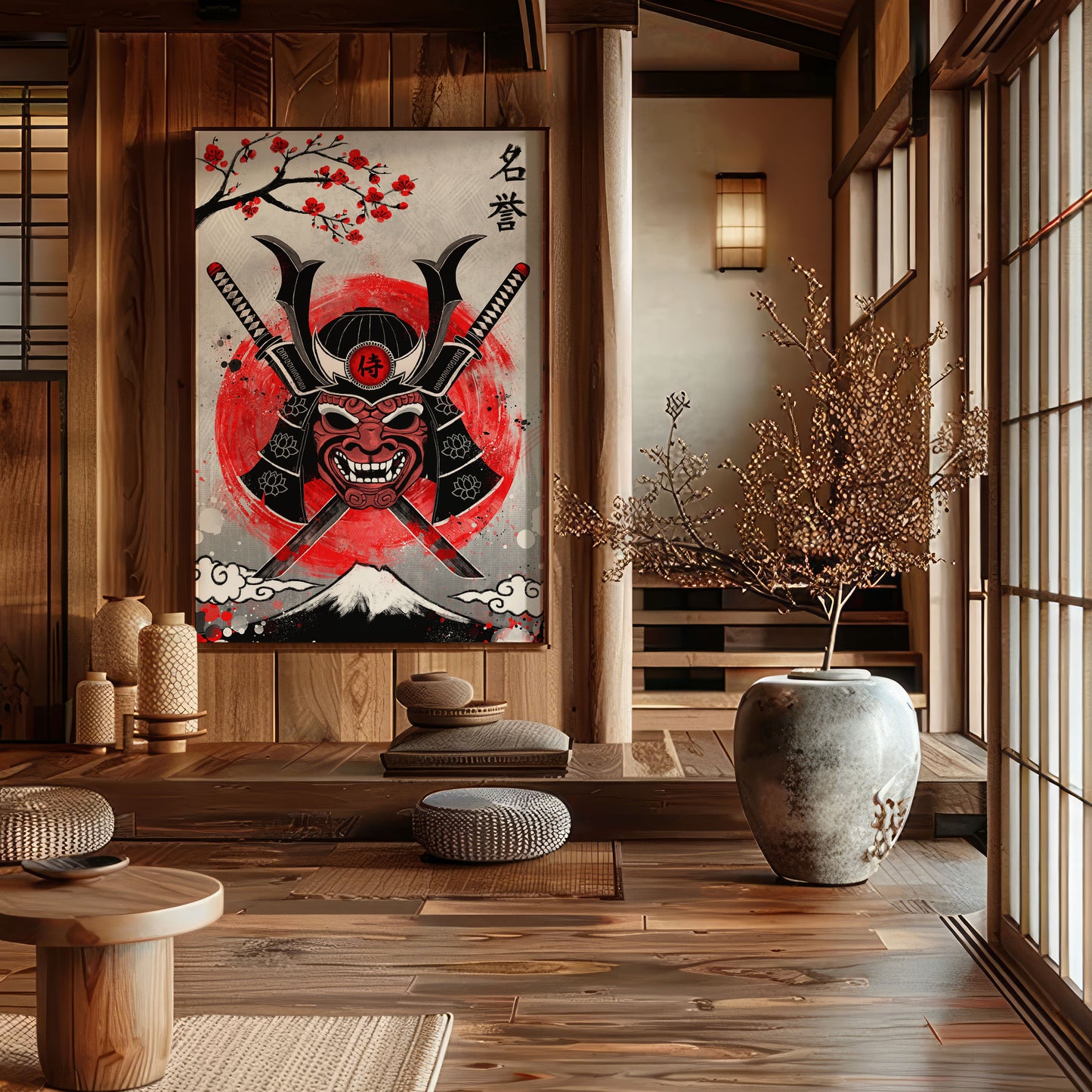 Guardian of the Twin Blades - Japanese Fine Art Print