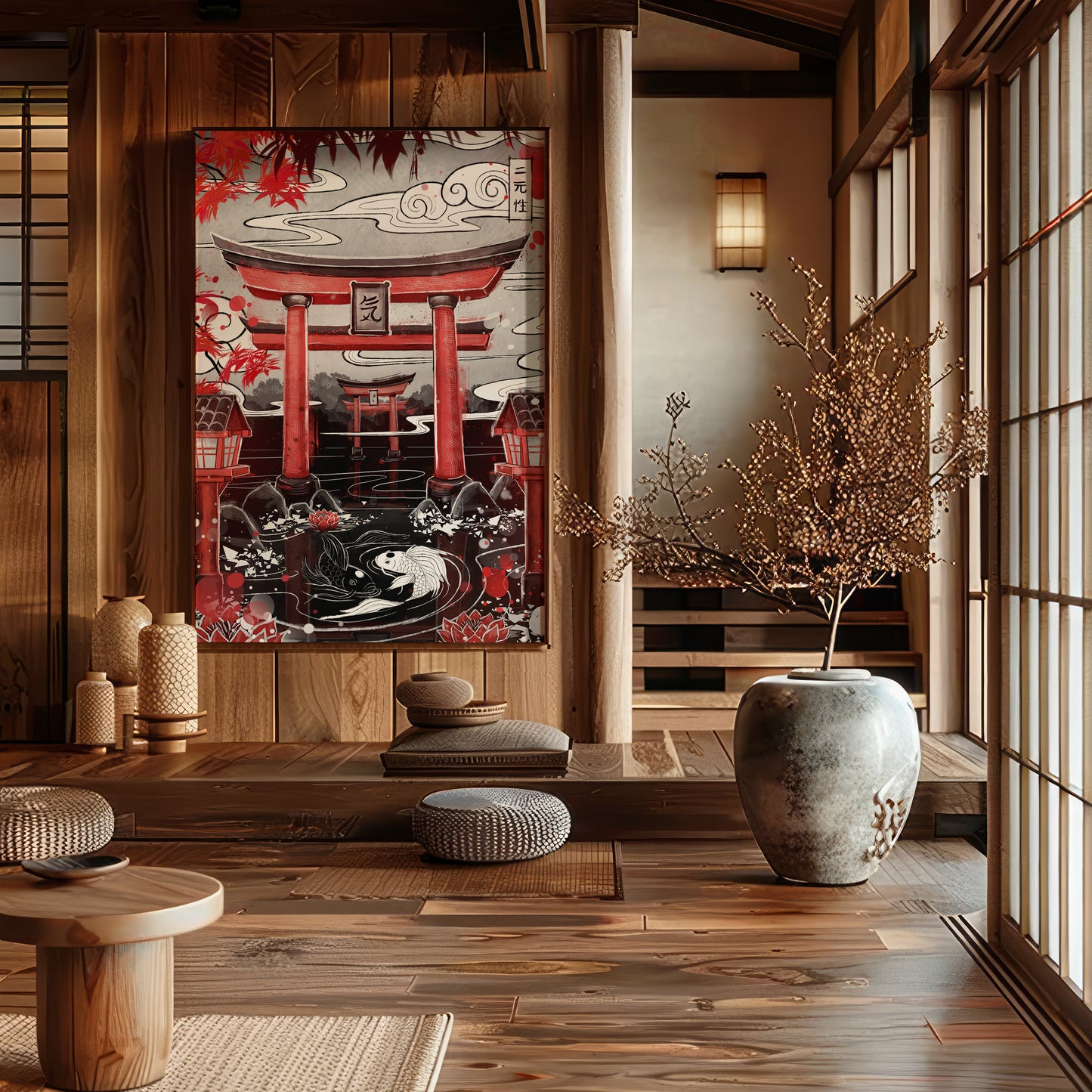 Gate of Tranquil Opposites - Japanese Fine Art Print