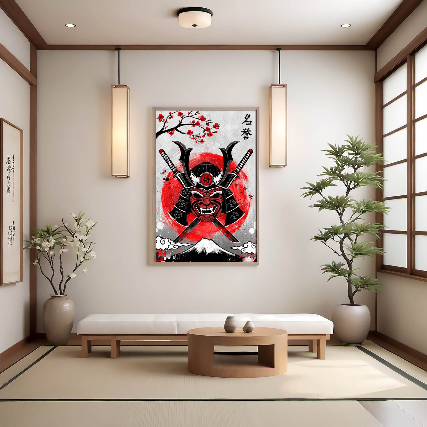 Guardian of the Twin Blades - Japanese Fine Art Print