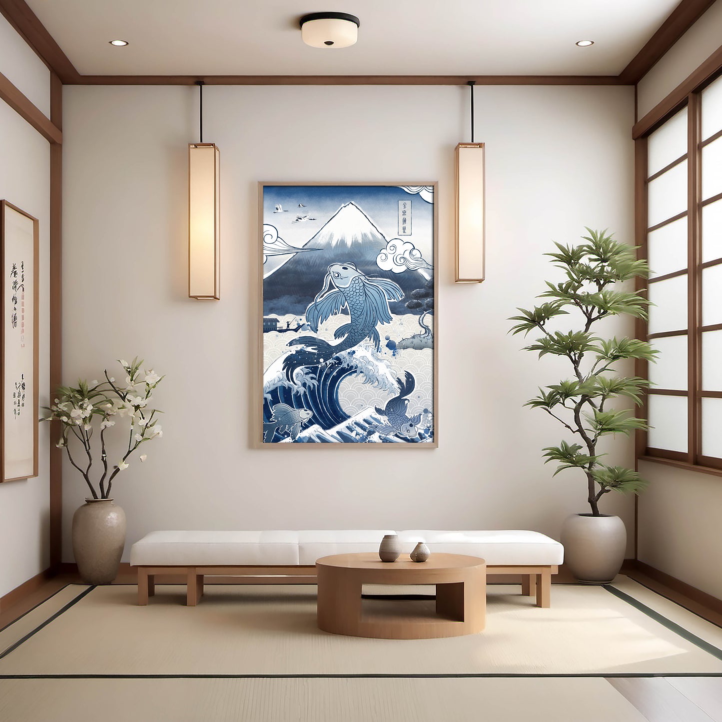 Ocean’s Dance with Fuji - Japanese Fine Art Print