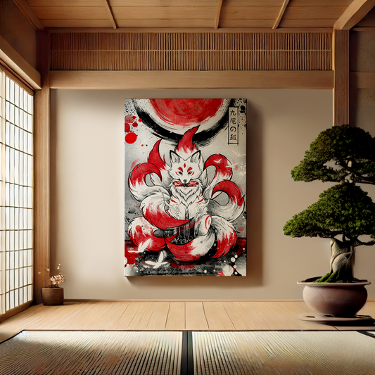Spirit of the Nine Tails - Matte Canvas, Stretched, 0.75"