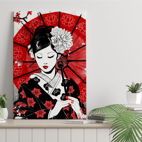 Japan Geisha - Canvas Print