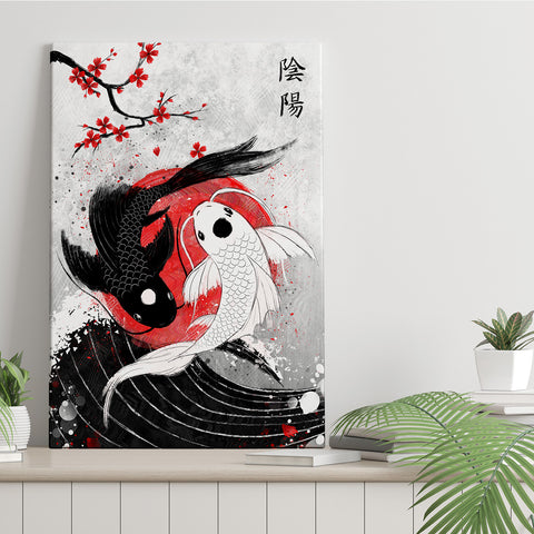 Japan Koi Fish - Canvas Print