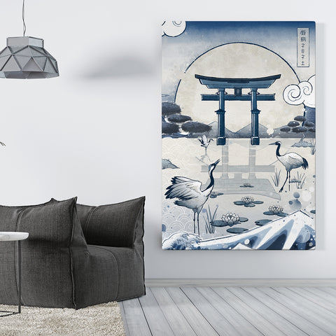 Japan Blue - Itsukushima - Canvas Print