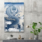 Japan Blue - Dragon - Canvas Print