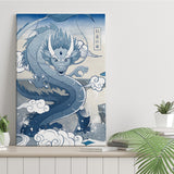 Japan Blue - Dragon - Canvas Print