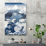 Japan Blue - Koi Fish - Canvas Print