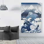 Japan Blue - Koi Fish - Canvas Print