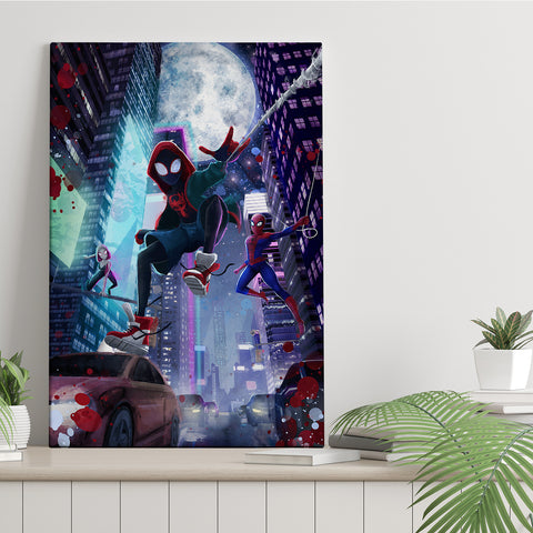 Night City Spiders - Canvas Print