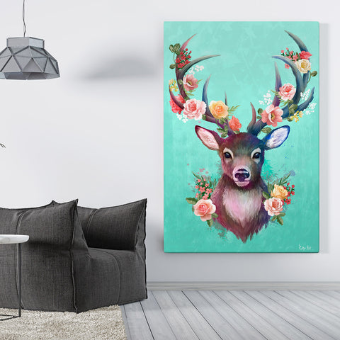 Spring Collection - Deer - Canvas Print