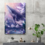 Kayaking with the Whales - Canvas Print