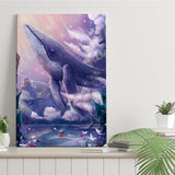 Kayaking with the Whales - Canvas Print