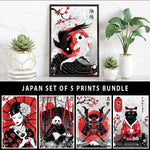 Japan Set of 5 Prints Bundle 01