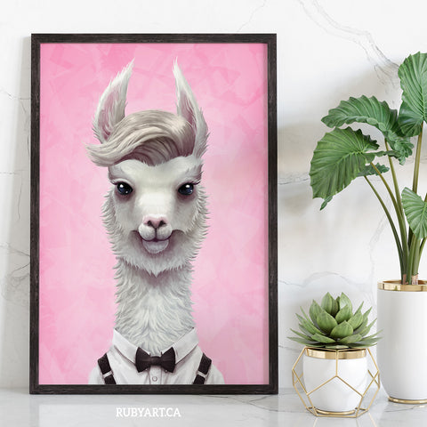 Llama Art Print