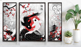 Japan Yin Yang Koi Fish Multi Panel Print