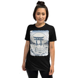 Japan Blue Torii Unisex T-Shirt